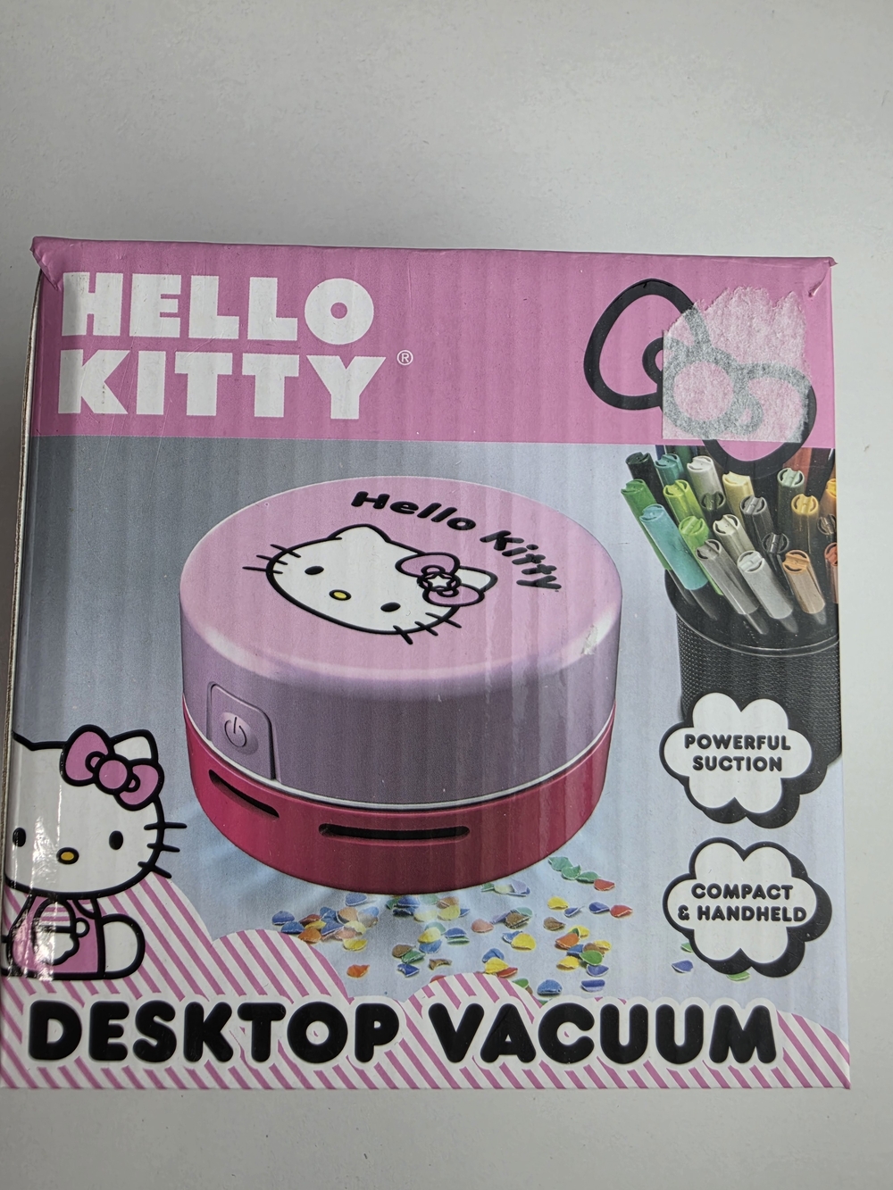 Hello Kitty Pink Desktop Vacuum - Compact Handheld Cleaner